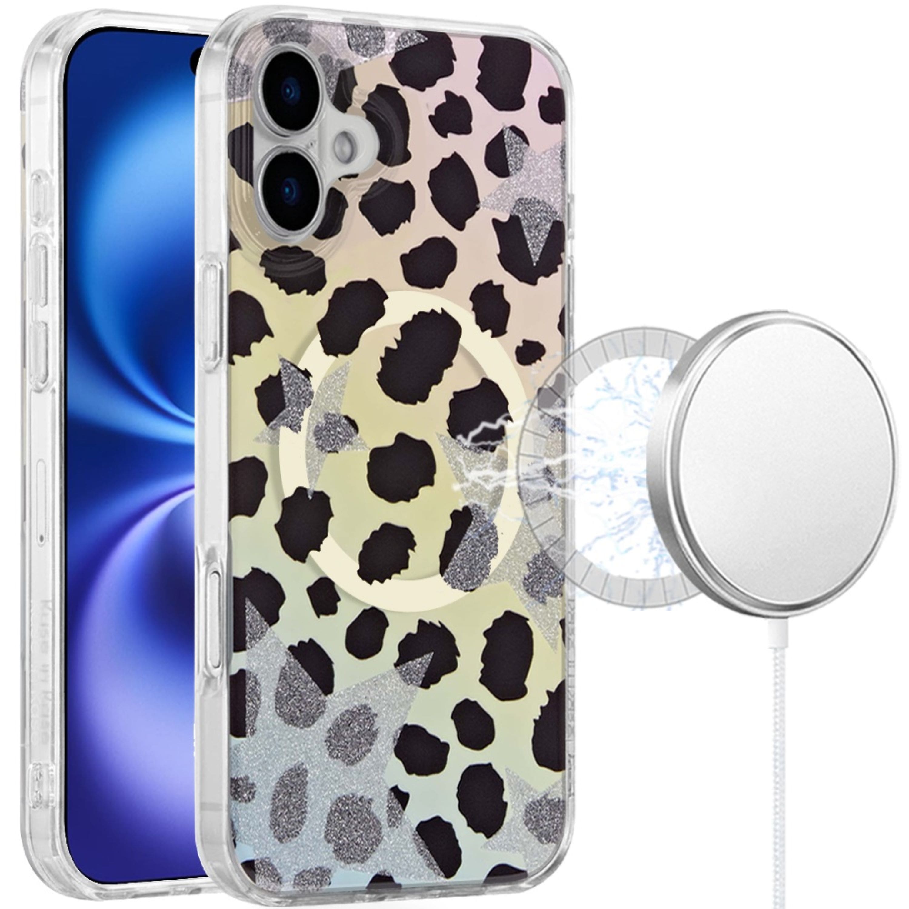 Kitcheniva - Dual Layer With Magnetic Circle Cover Plus Tempered Glass For iPhone 17 J - Multicolor price history on PriceWatchPro