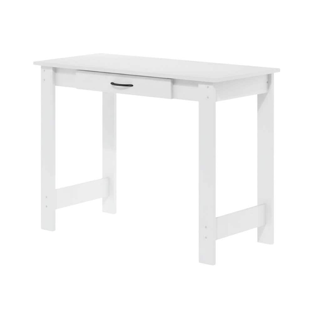 BisonOffice - Writing Desk With Drawer For Home Office And Residential Use - White