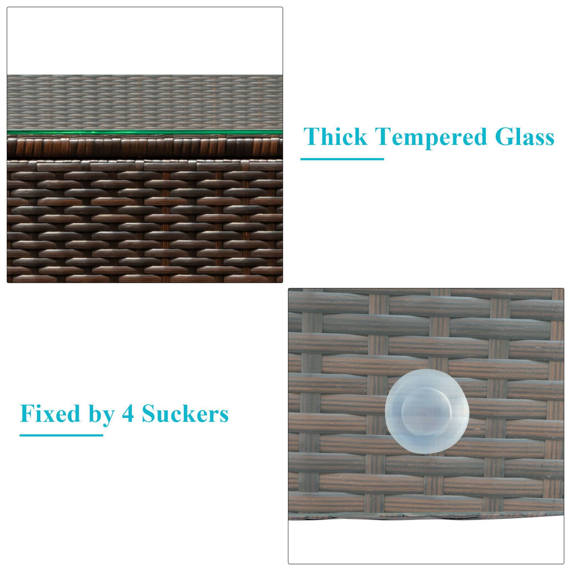 Thick Tempered Glass
Fixed by 4 Suckers