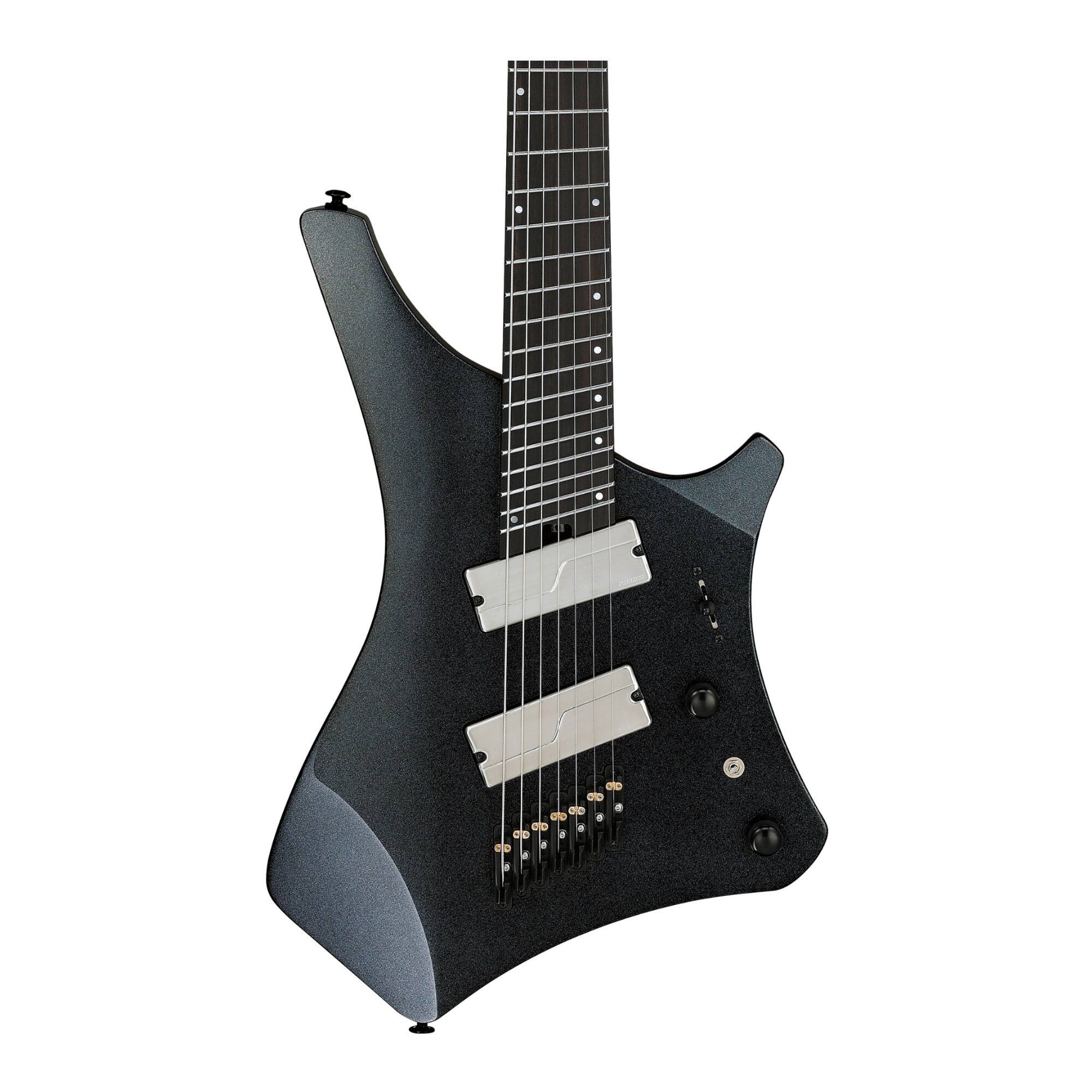 Left. Ibanez - Ibanez A527IPT A series 7str Electric Guitar w/ Bag - Iron Pewter.