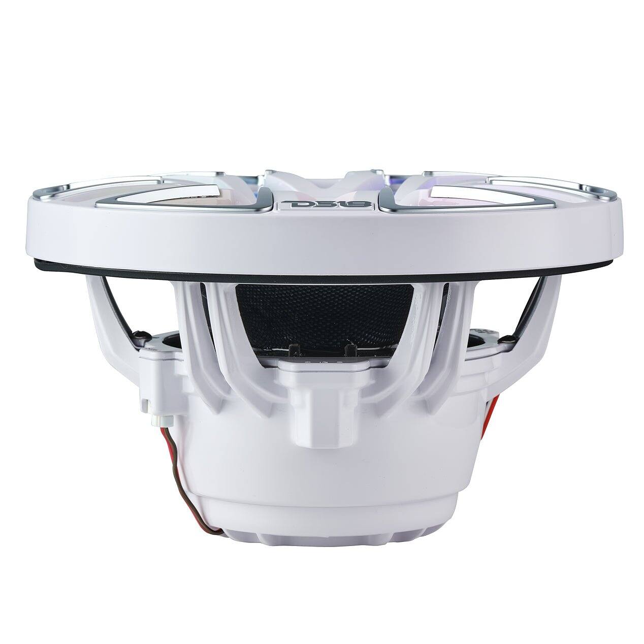 Alt View 3. DS18 Audio - 8" Hybrid Coaxial Speaker With Kevlar Cone, Compression Driver and Neodymium Magnet | 200W RMS 4-Ohm - White.