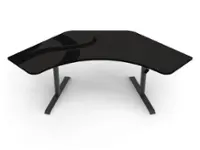 Arozzi - Arena Angelo Gaming Desk - Gun Metal - Front_Zoom