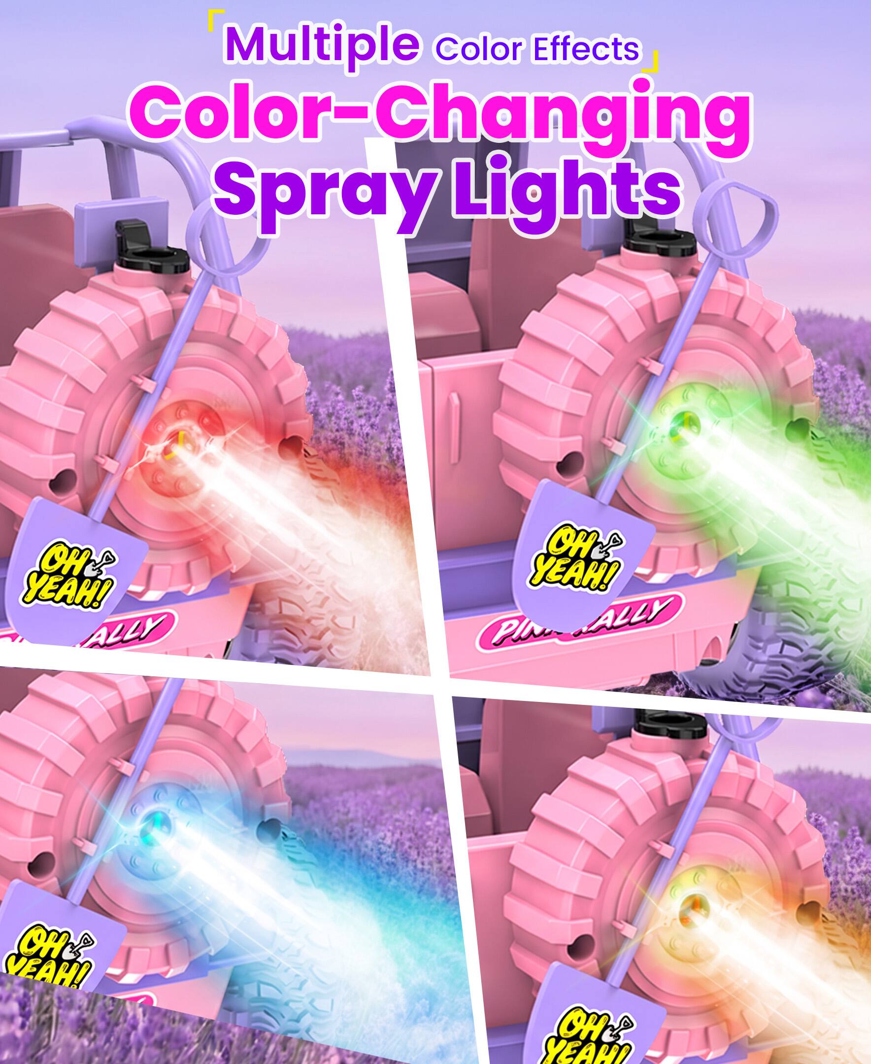 Multiple Color Effects Color-Changing Spray Lights

OH YEAH! ALLY
OH YEAH! PIN
OH YEAH!