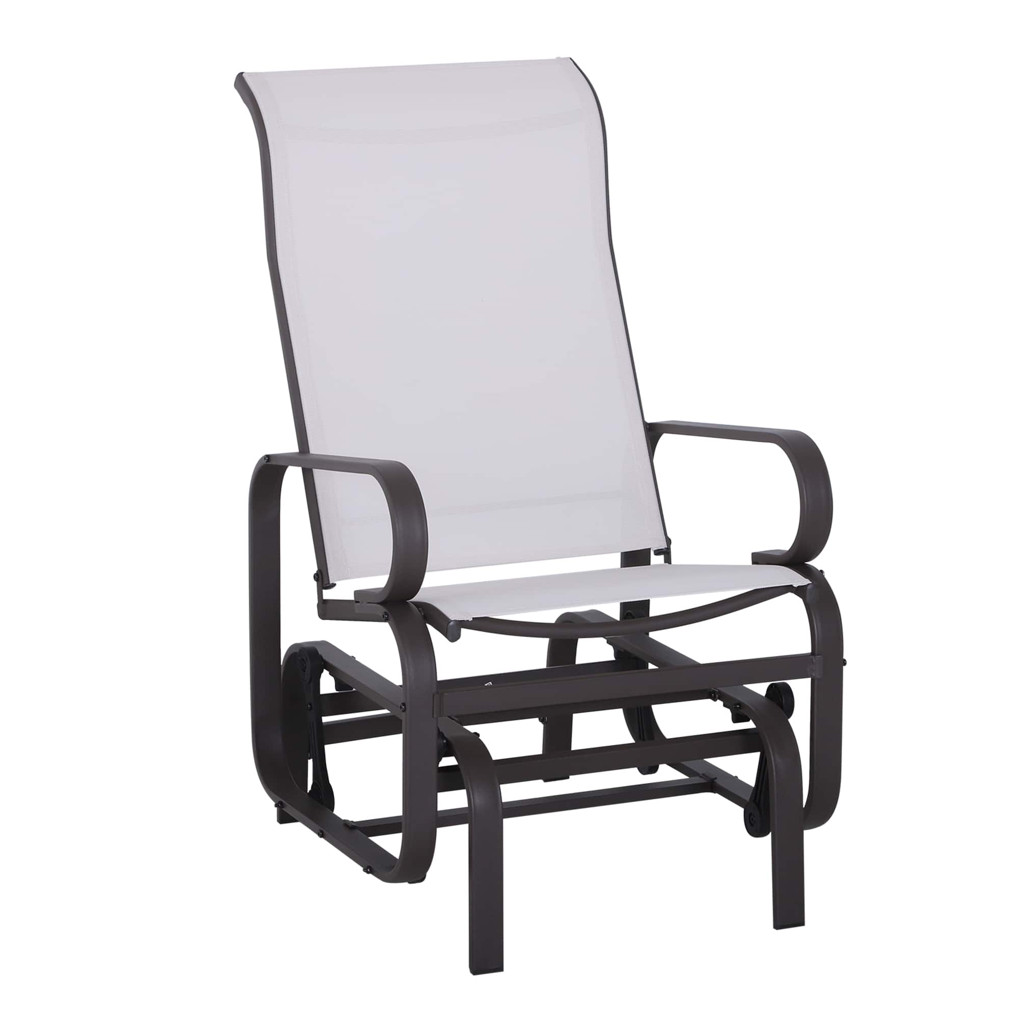 Outsunny - Gliding Lounger Chair - Beige