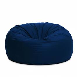 Ultimate Sack - 6ft Bean Bag Chair, Oversized Indoor Comfy Lounger, Suede - Navy