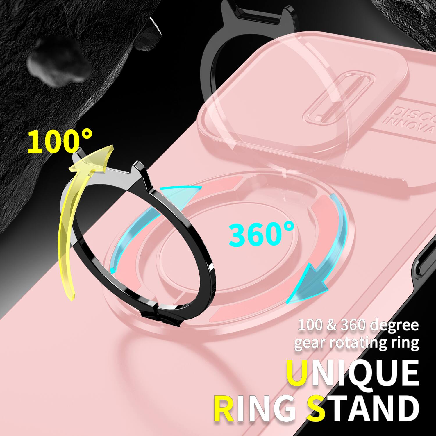 100
360
100 & 360 degree gear rotating ring UNIQUE RING STAND