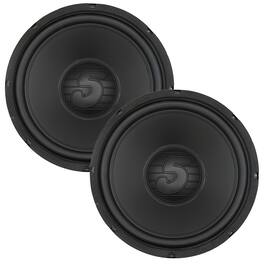 5 CORE - 12 Inch Woofer Pair 400W Car Subwoofer 4Ohm Replacement Deep Sub w Poly Cone - Black