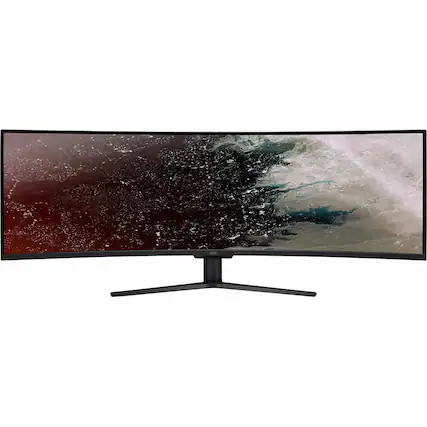 Front. Acer - Nitro 49" VA LCD Curved 120Hz 4-ms Monitor (HDMI) - Black.