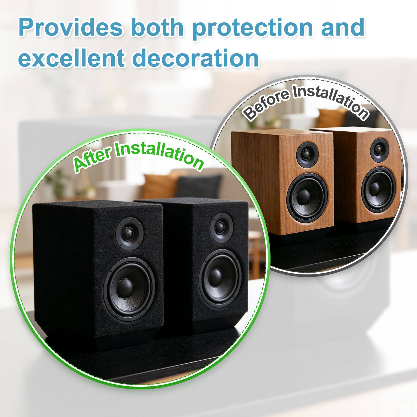 Provides both protection and excellent decoration

Before Installation

After Installation