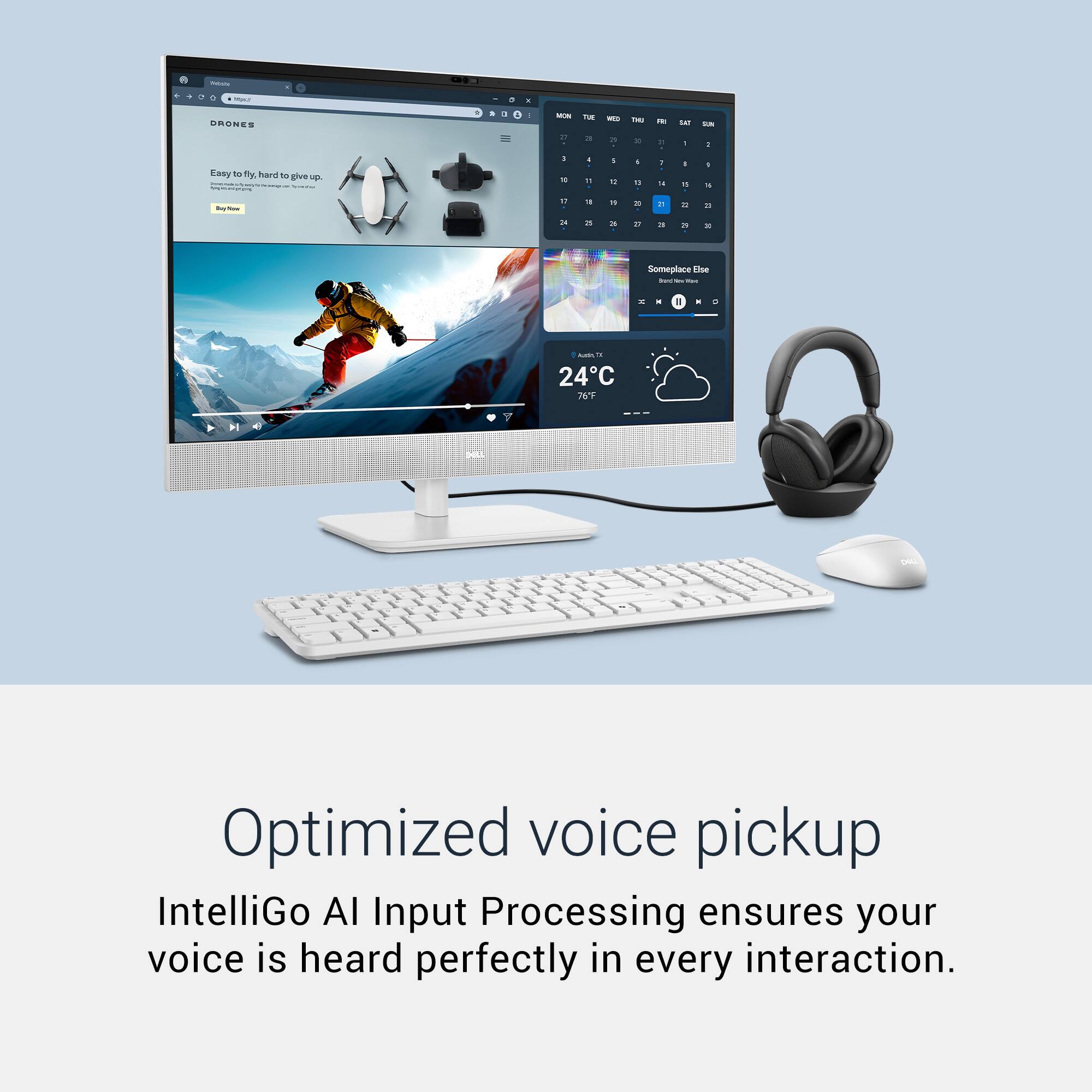 Optimized voice pickup  
IntelliGo AI Input Processing ensures your voice is heard perfectly in every interaction.