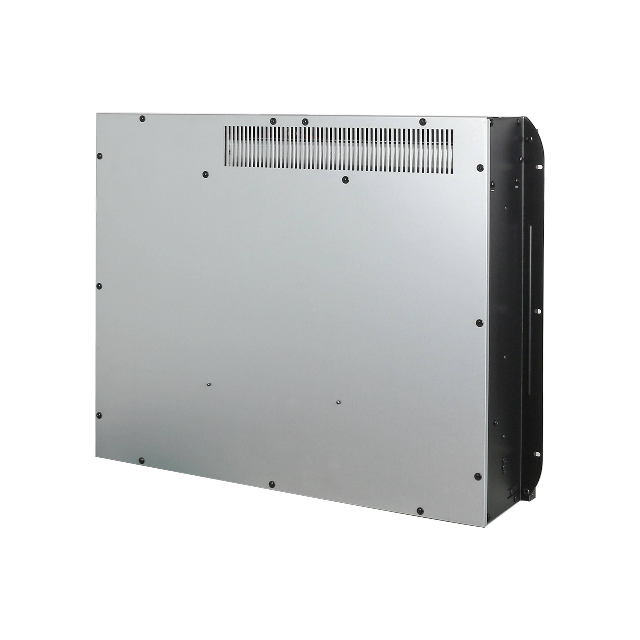 Back. PexFix - 23" Electric Fireplace Insert with Remote, Ultra-Thin Heater, Realistic Log Flame, Timer, Overheat Protection.