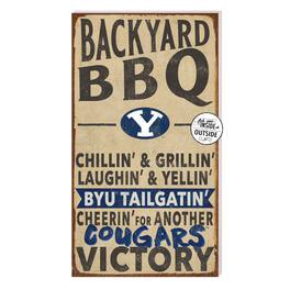 Jardine - BYU Cougars 11'' x 20'' Indoor/Outdoor BBQ Sign - Brown