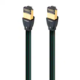 AudioQuest - Forest RJ/E 9.8' Digital Ethernet Cable with RJ45 to RJ45 Connectors - Black with Green Stripes
