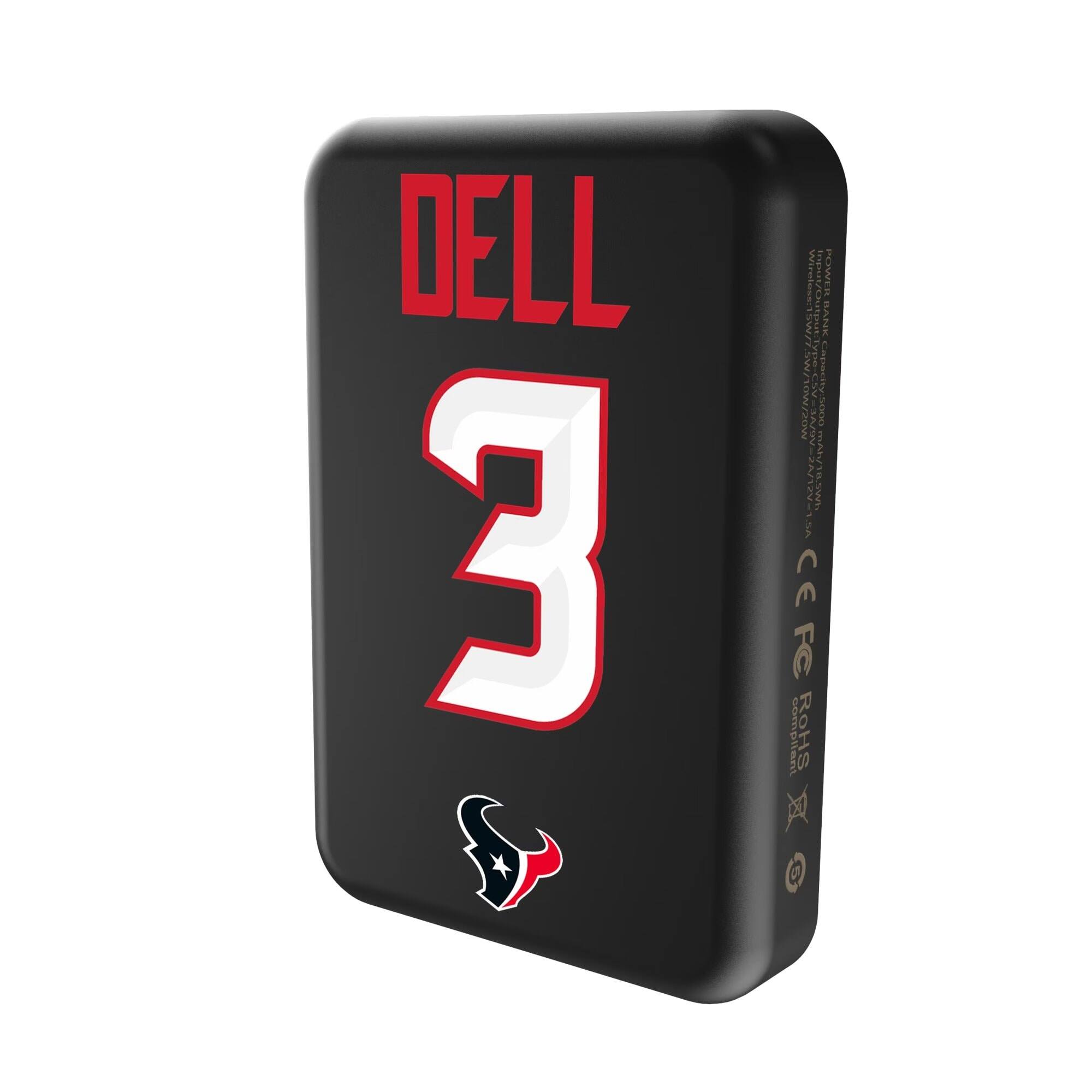 DELL 3 152 gs2t PESWER BANK UM LCO w/ow/20wN EN 1 Mm SAa Laparity: So0o ms A mAh/18.Swn Sowh - A CE FC compliant RoHS