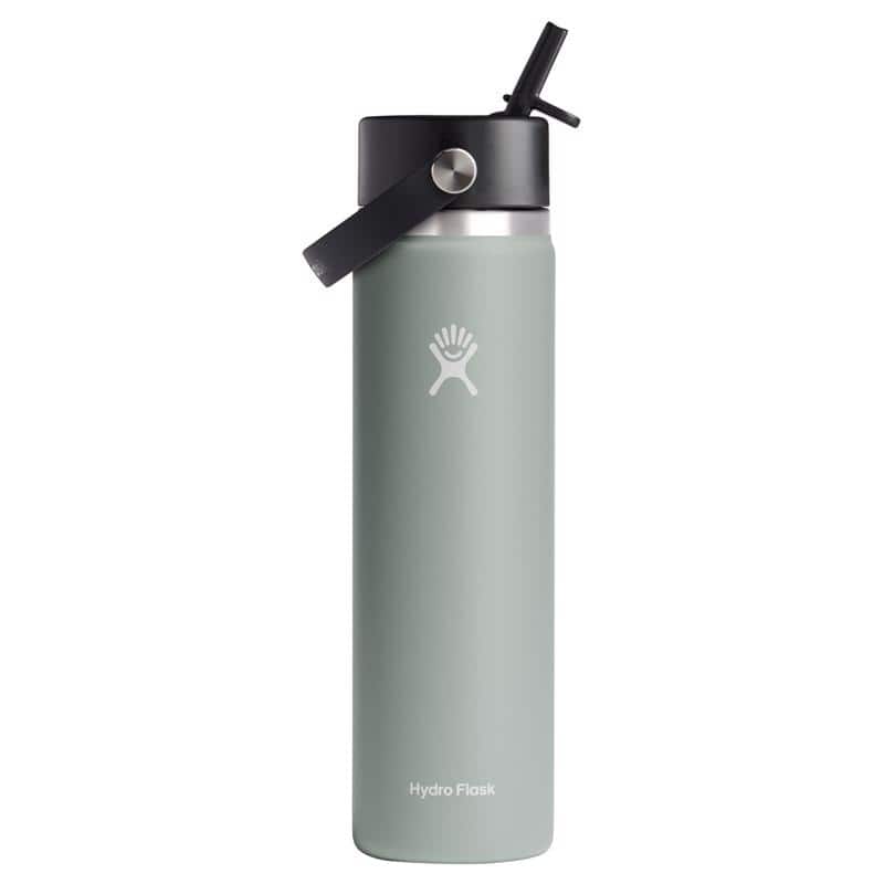 Hydroflask - 24 oz BPA Free Wide Bottle with Straw Cap - Agave