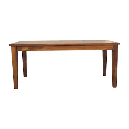 Front. Artisan Furniture - Artisan Furniture Solid Wood Classic Golden Teak Solid Wood Dining Table, Brown - Brown.