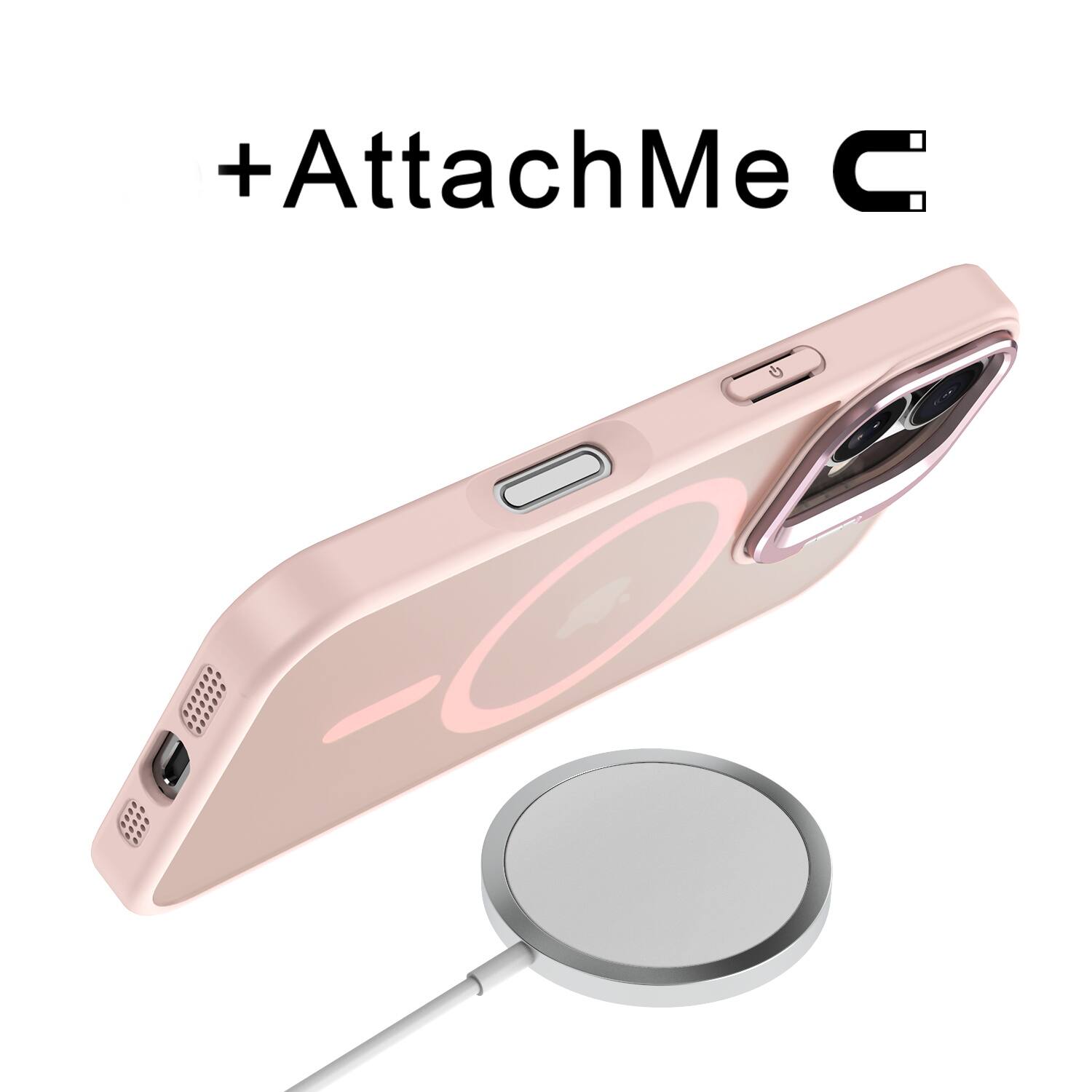 Alt View 2. BASELINE - baseline InFrame MagSafe Case with Kickstand for Apple iPhone 17 - Pink - Pink.