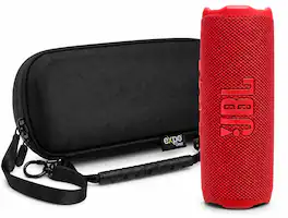 JBL - Flip 7 Waterproof Portable Speaker Red with Case - Blue