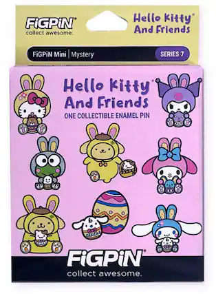 FIGPiN collect awesome. Hello Kitty And Friends FiGPiN Mini Mystery SERIES 7 Hello Kitty And Friends ONE COLLECTIBLE ENAMEL PIN.