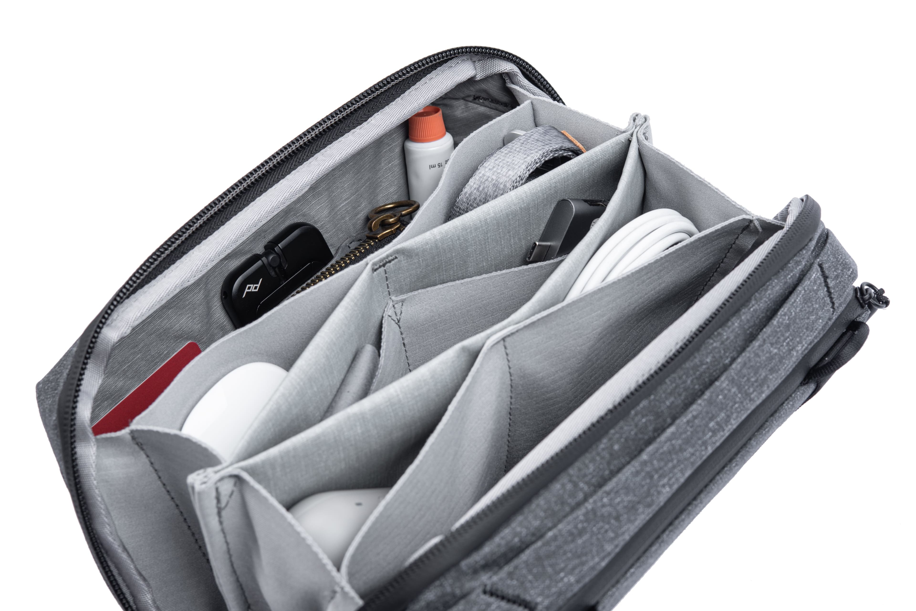 Alt View 12. Peak Design - Tech Pouch - Charcoal.