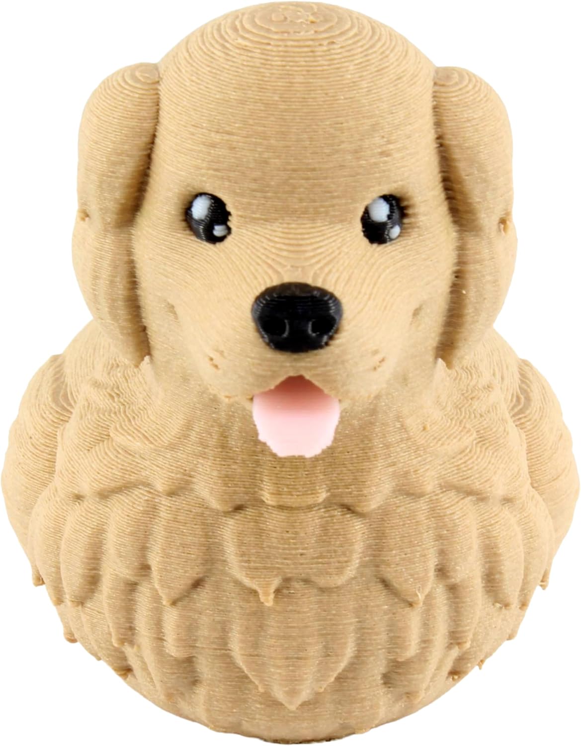Left. JuzToys - Golden Retriever Duck Figurine, 4x4 Ducking, Fun Car Dashboard Accessory, Unique Dog Figure Ducks for Cars by PowerTRC - Brown.
