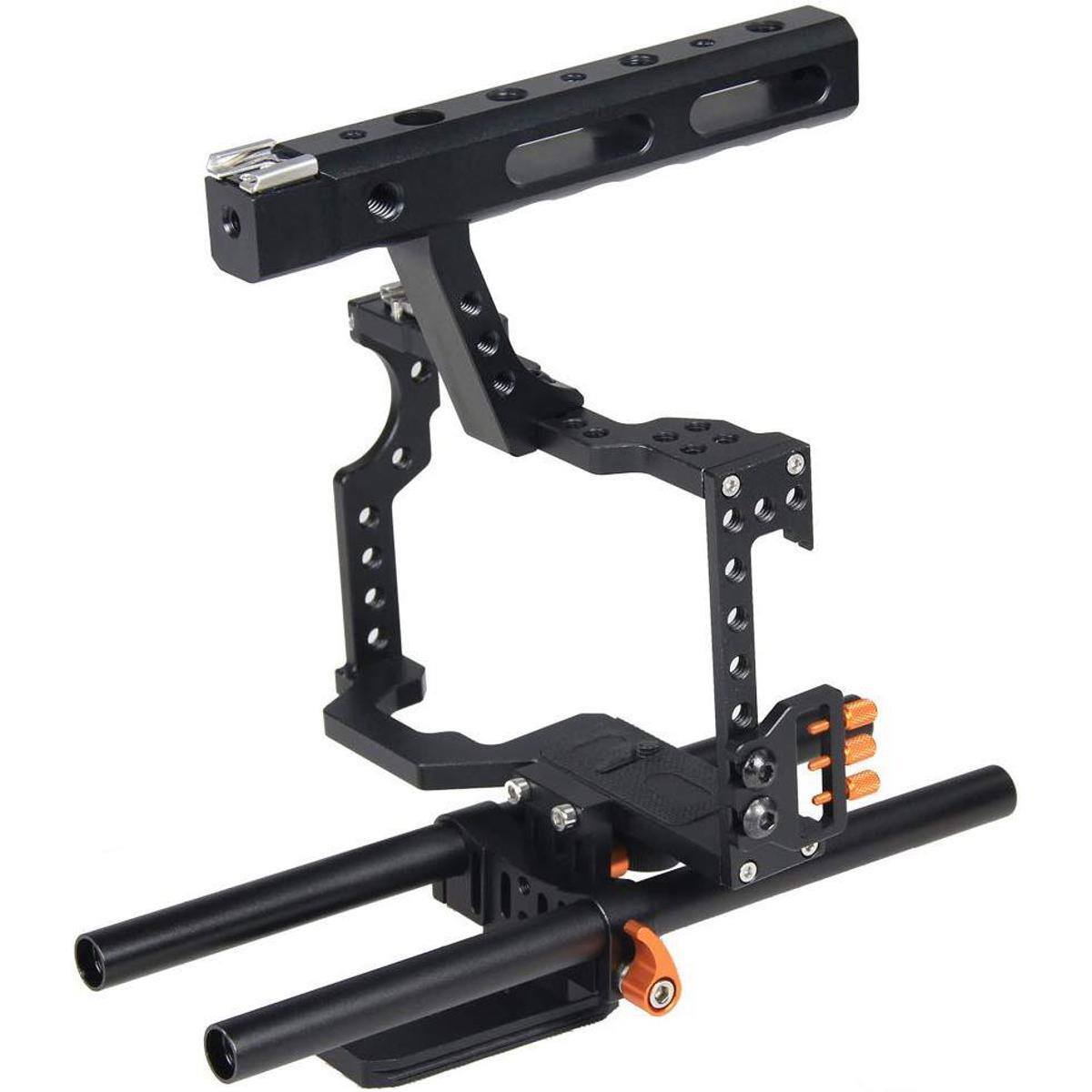 Alt View 2. YELANGU - YELANGU C5 Camera Video Cage Kit for Sony GH4/A7, Orange.
