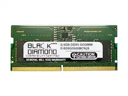 Black Diamond - 8gb ddr5 5600 sodimm memory bd8g5600mcn28