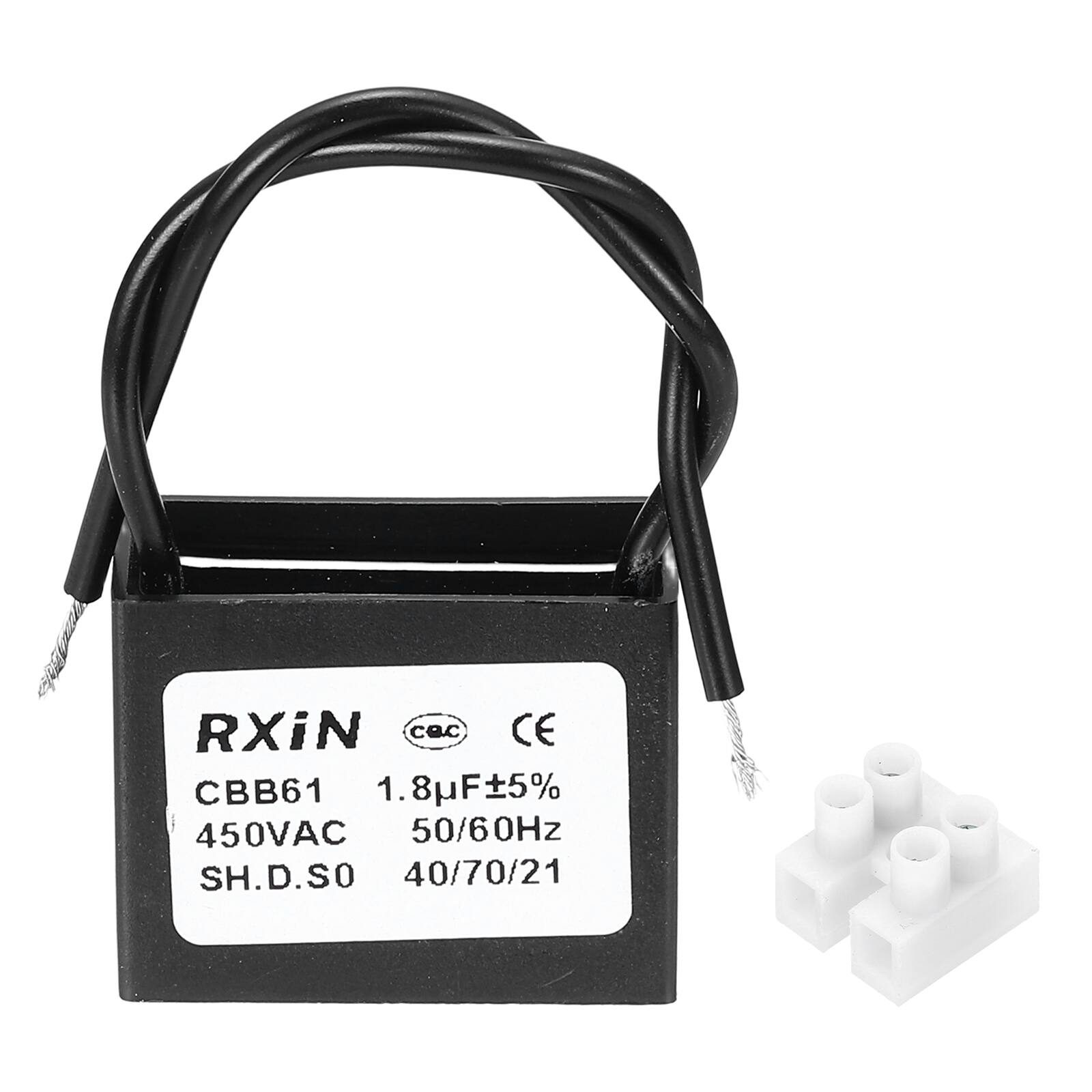 RXiN  
CBB61  
1.8µF±5%  
450VAC  
50/60Hz  
SH.D.S0  
40/70/21
