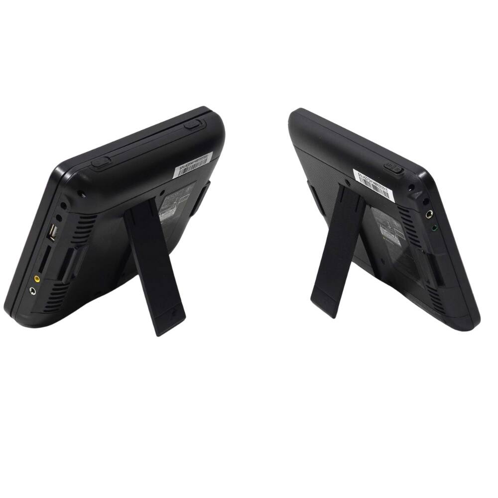 Alt View 2. Proscan - 7" Dual Screen Portable CD DVD Player with SD Card slot, USB port - PDVD7751 - Black.