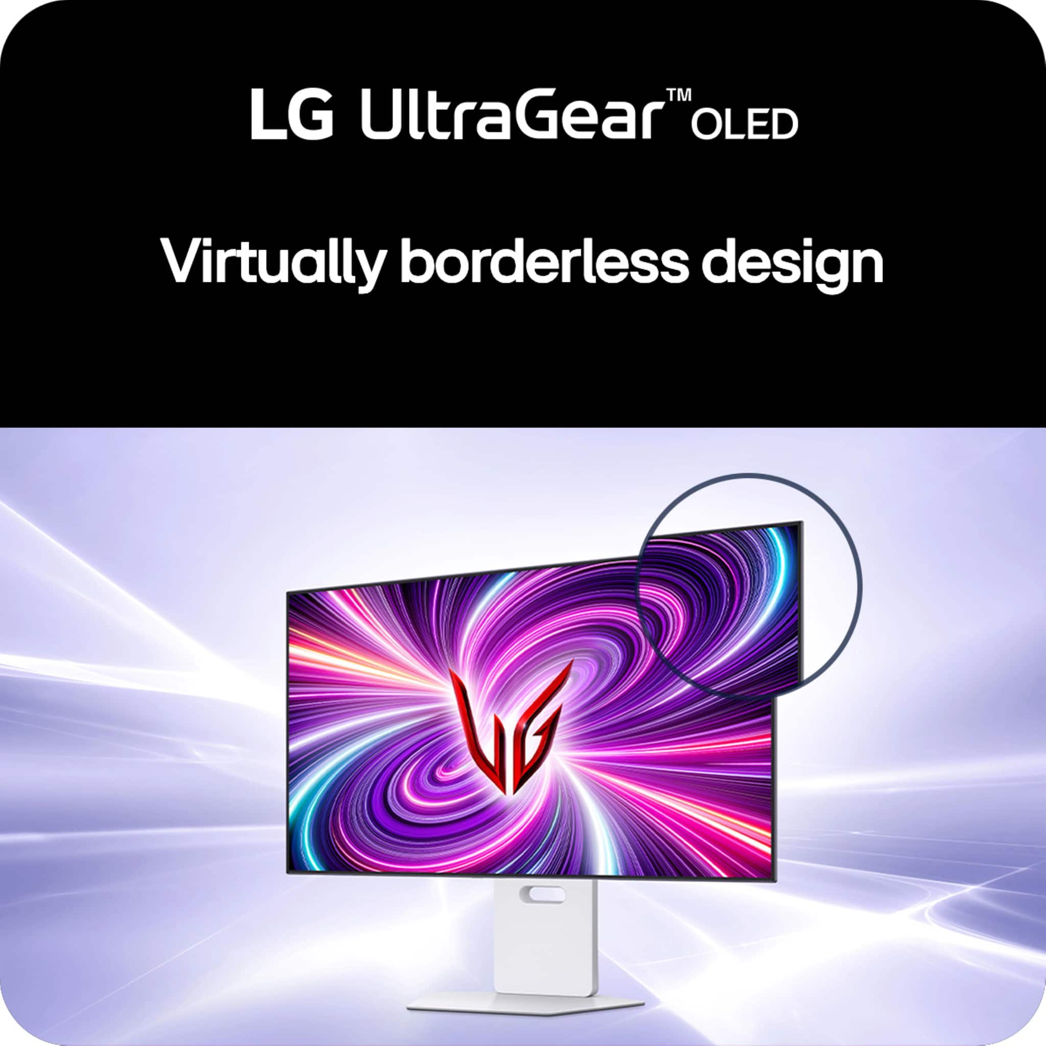 LG UltraGear OLED Virtually borderless design