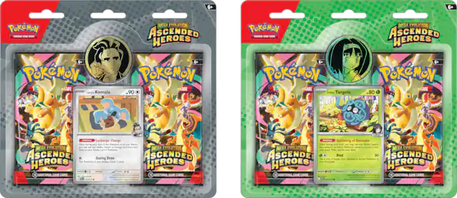 6+ Pokémon Trading Card Game
6+ Pokémon Game
Larry's Komala
90
Pokémon Game
Erika's Tangela
80
Pokémon Game
Ability: Lethargic Charge
Once during your turn, you may search your deck for a Pokémon card, reveal it, and put it into your hand. Then, shuffle your deck.
Ability: Dozing Draw
Once during your turn, you may draw 2 cards.
Ability: Gathering of Blossoms
Once during your turn, you may search your deck for a Pokémon card, reveal it, and put it into your hand. Then, shuffle your deck.
Bind your opponent's Active Pokémon.
50
Pokémon Game
10 ADDITIONAL GAME CARDS
10 ADDITIONAL GAME CARDS