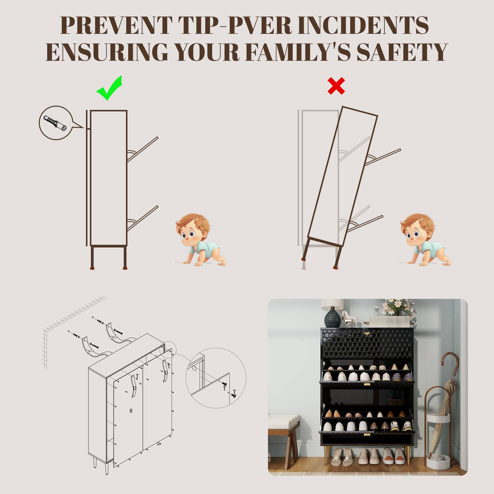 PREVENT TIP-OVER INCIDENTS ENSURING YOUR FAMILY'S SAFETY

PREVENT TIP-OVER INCIDENTS ENSURING YOUR FAMILY'S SAFETY