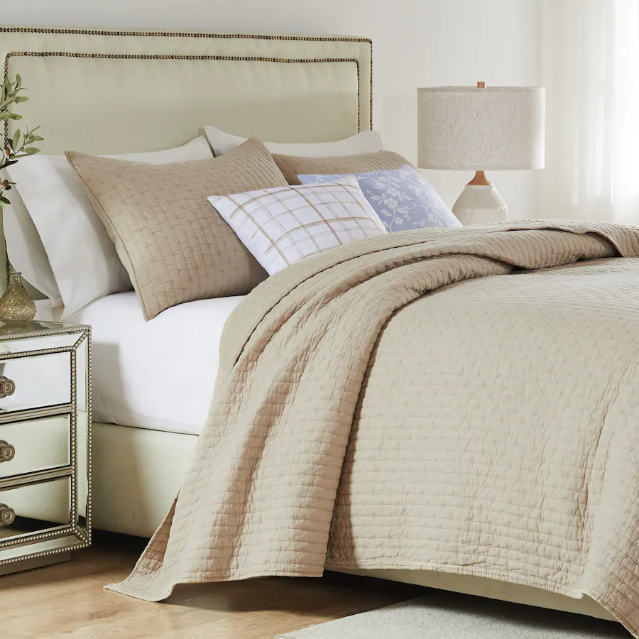 Homescapes Housse de couette unie 100 % coton égyptien 1000 fils beige Homescapes Housse de couette unie 100 % coton égyptien 1000 fils beige