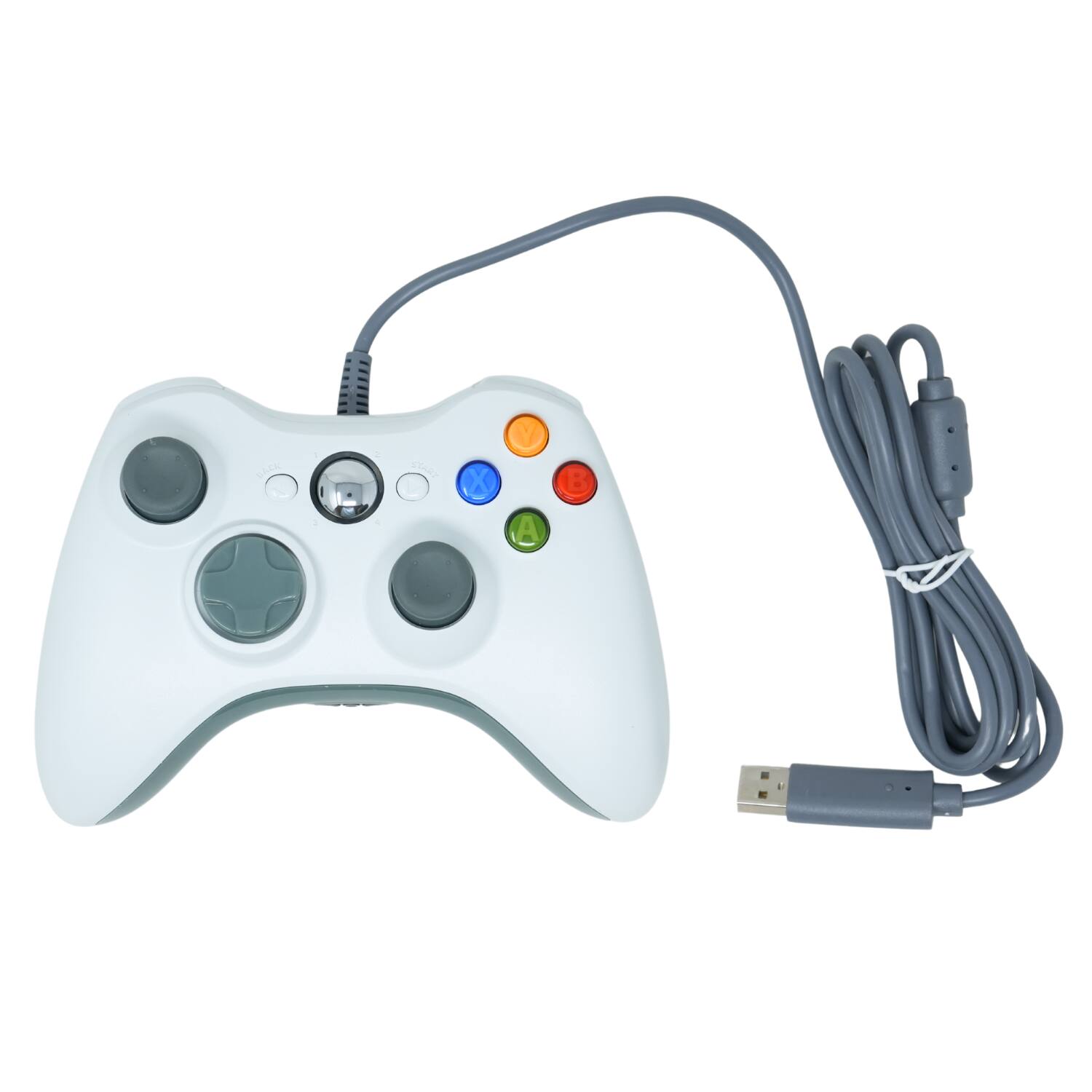 Left. Old Skool - Wired USB Controller for PC & XBOX 360 - White.
