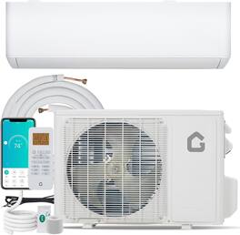 Babevy - 23 SEER2 18000BTU Mini Split Air Conditioner & Heater, 208-230V Wall-Mounted Ductless AC Unit Up to 1250 Sq.Ft