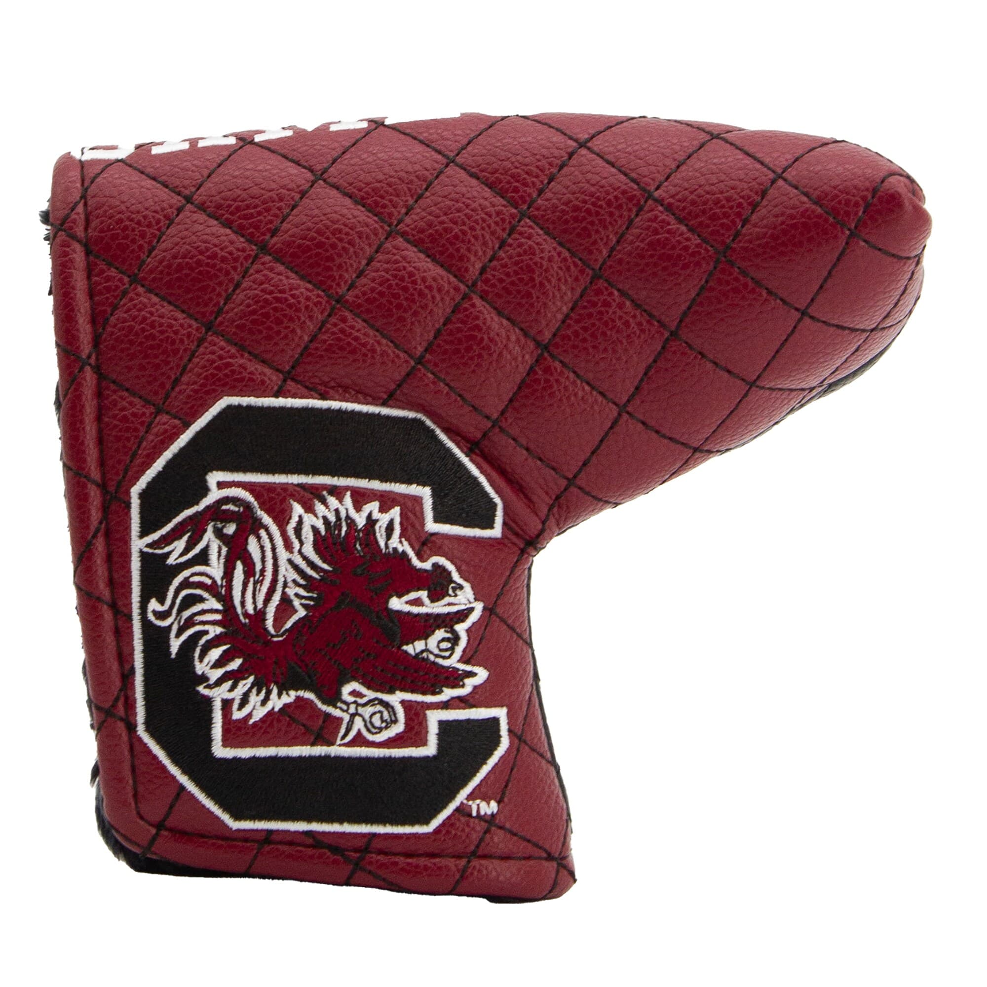 Front. Team Golf - South Carolina Gamecocks Quilted Blade Putter Cover - Multicolor.