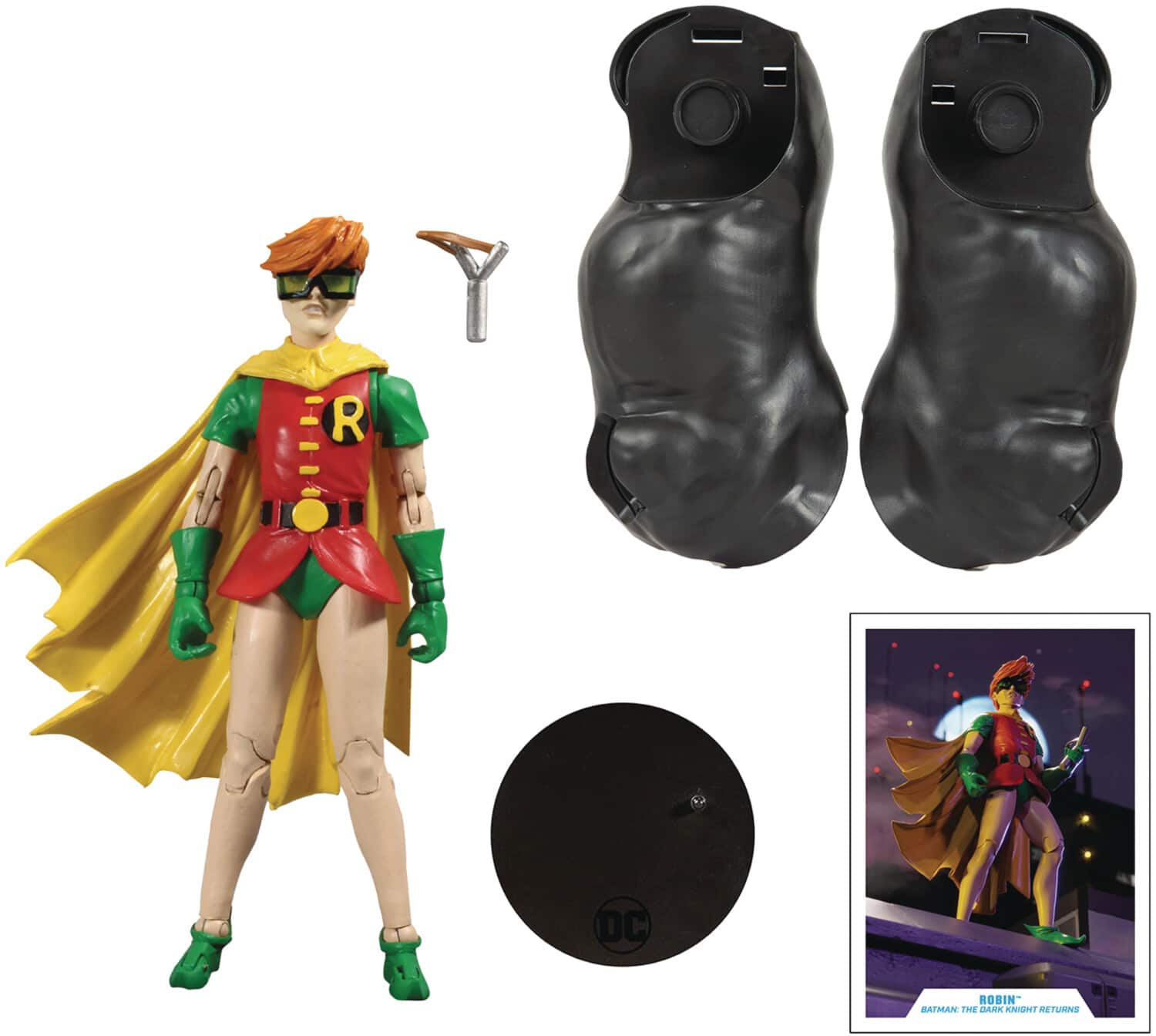 McFarlane Toys - DC Multiverse - The Dark Knight Returns - 7" Robin Build-A Action Figure - COLLECTABLES - Multicolor