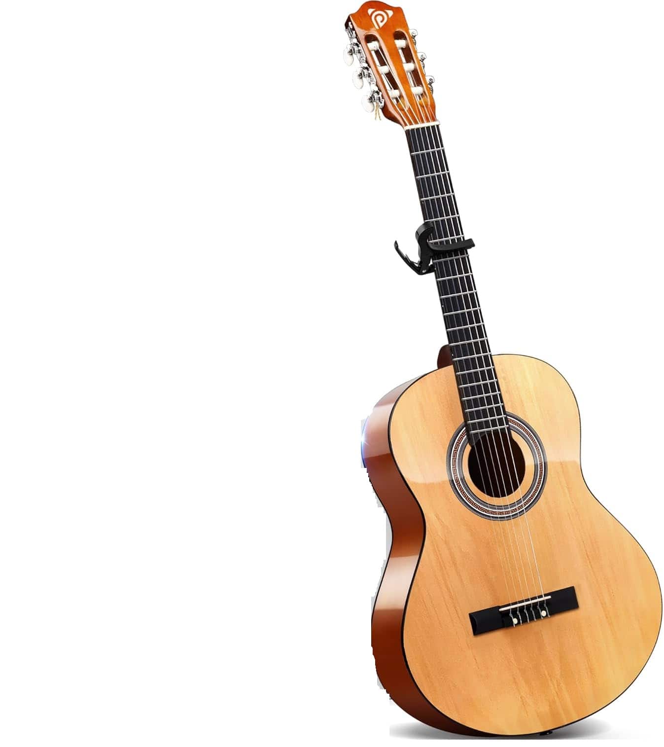 PYLE - Classical Guitar Starter Kit - 34" 1/2 Size - Brown