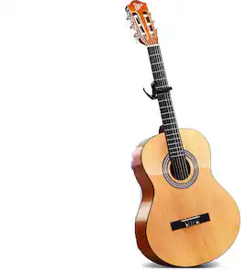 PYLE - Classical Guitar Starter Kit - 34" 1/2 Size - Brown