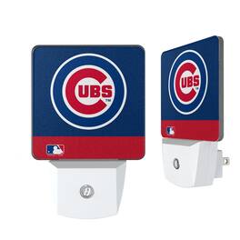 Keyscaper - Chicago Cubs Primary Logo Stripe Design Nightlight 2-Pack - Multicolor