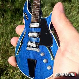 Bob Weir - Axe Heaven Bob Weir Signature Modulus Lightning Bolt Mini Guitar Replica Collectible - Collectibles - Multicolor