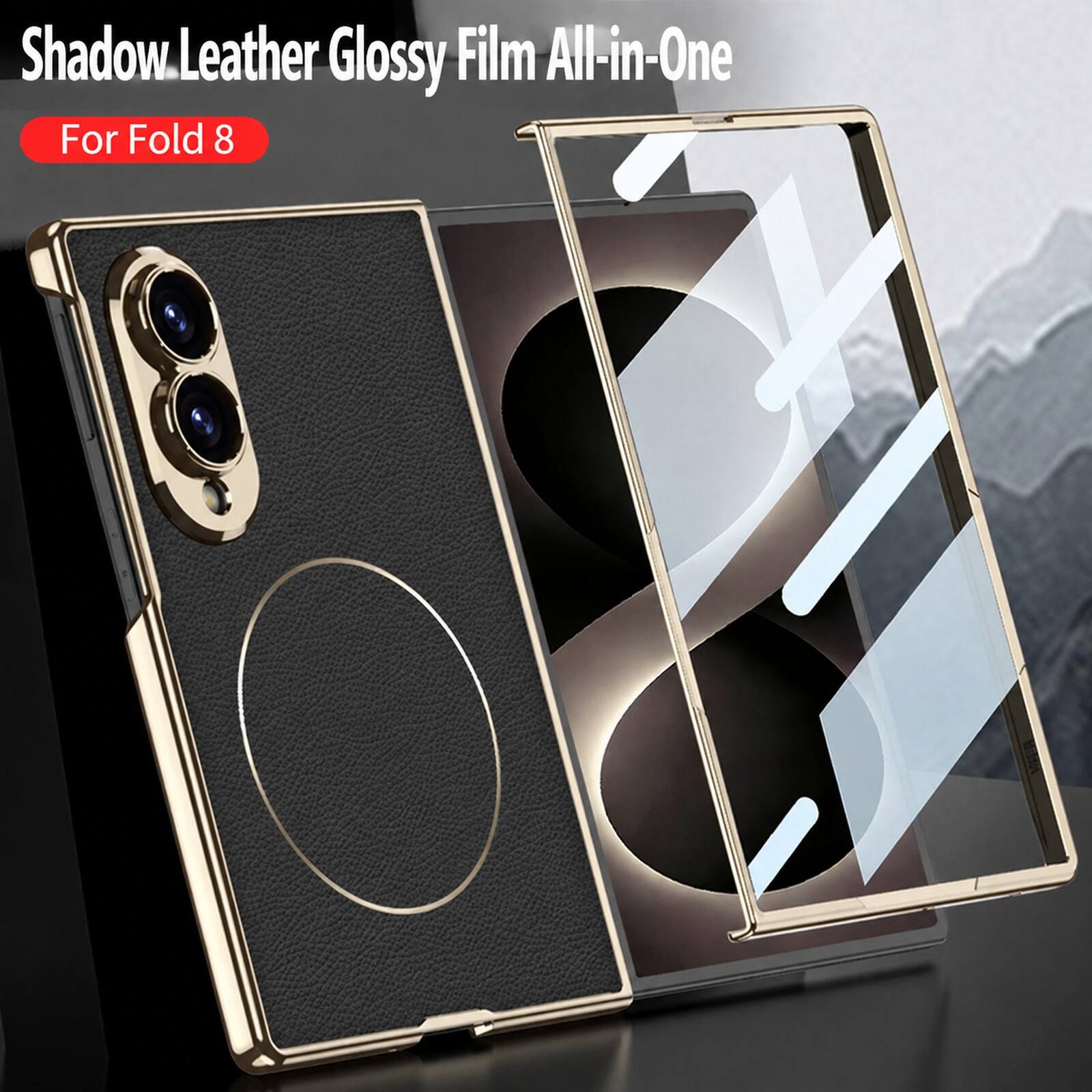 Shadow Leather Glossy Film All-in-One  
For Fold 8