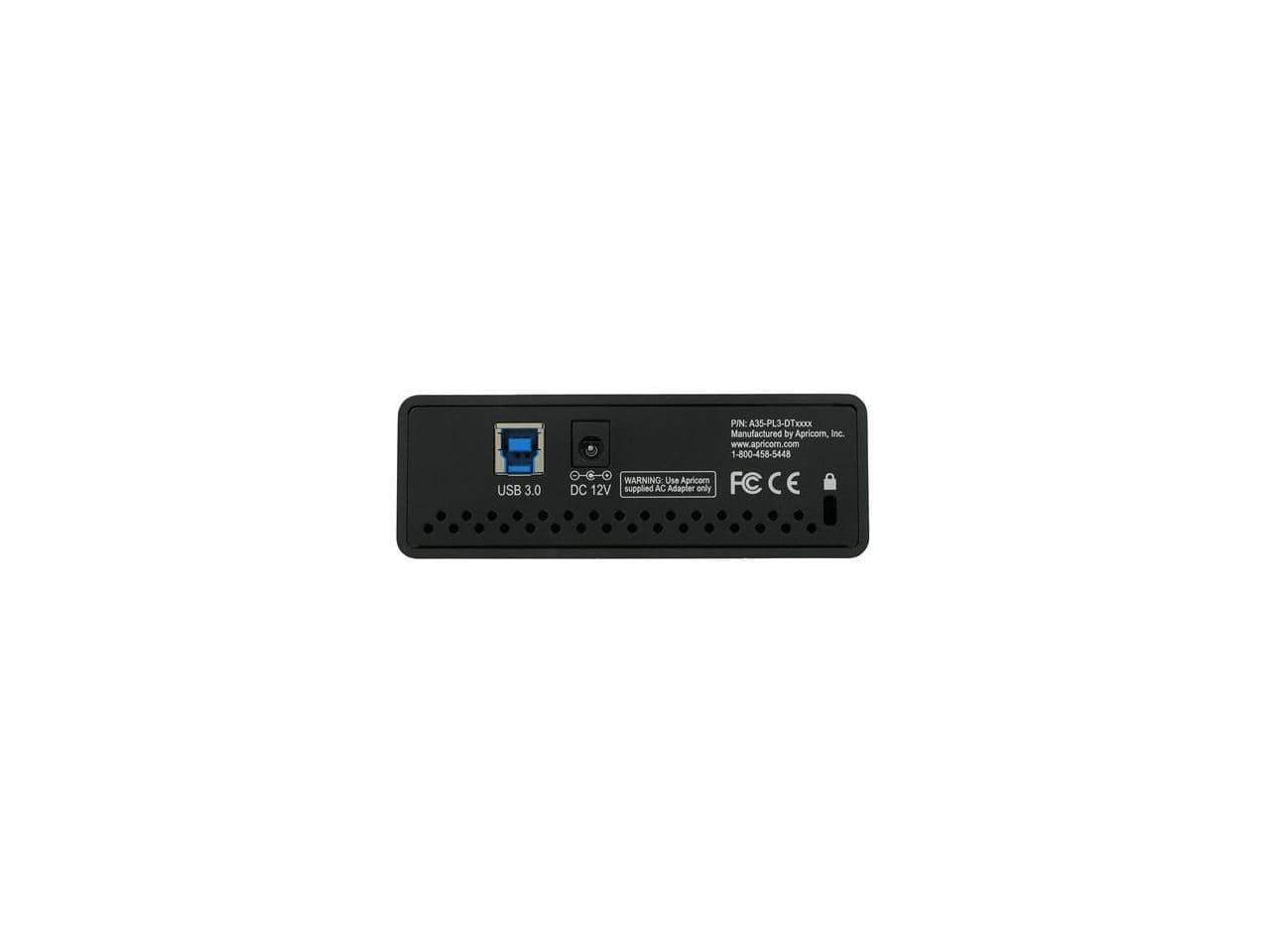Apricorn - SECURE USB 3.0 256-BIT AES HARDWARE ENCRYPTION - Black