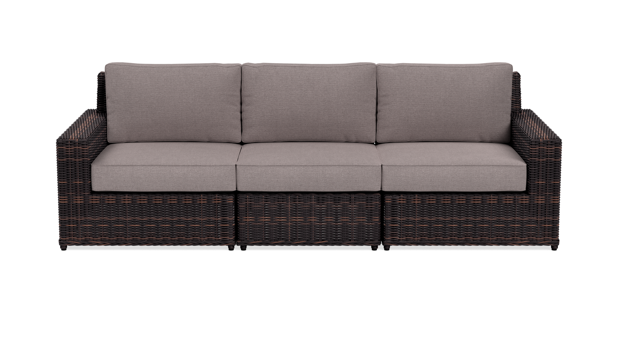 Front. Yardbird® - Langdon Outdoor Sofa - Shale.