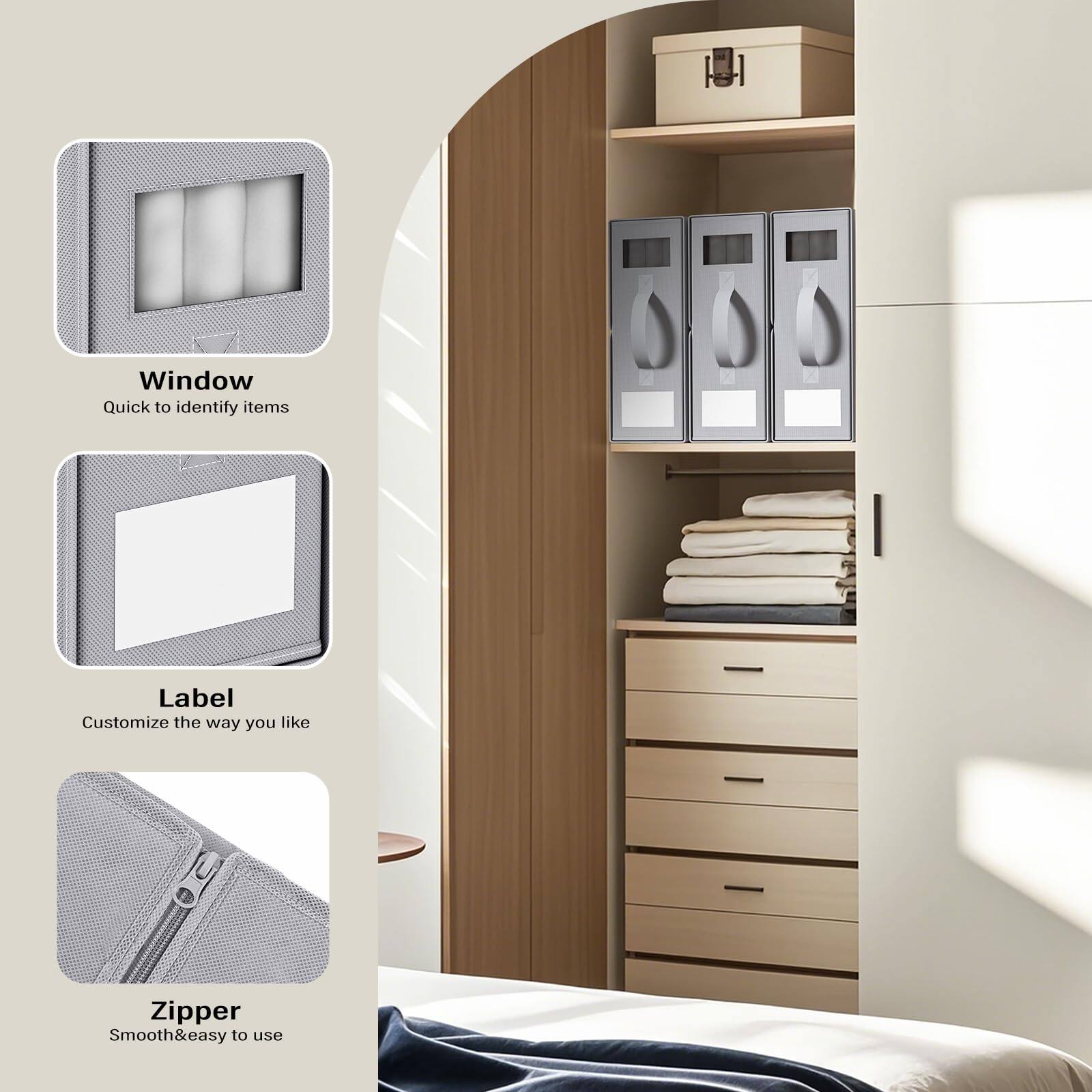 - **Window**
  - Quick to identify items

- **Label**
  - Customize the way you like

- **Zipper**
  - Smooth & easy to use