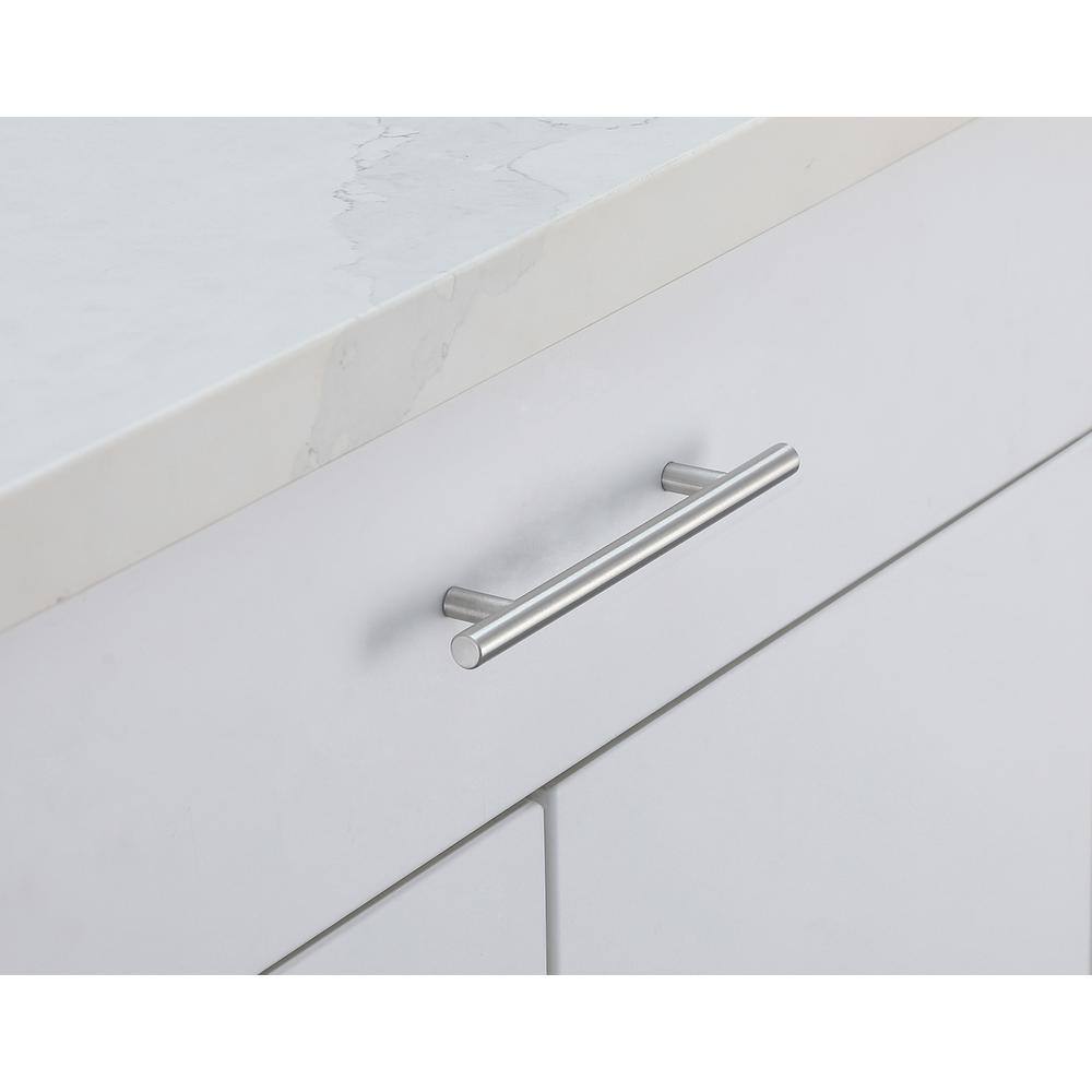 Alt View 1. Elegant Decor - Quinn 5" Center to Center Brushed Nickel Bar Pull Multipack (set of 10) - Brushed Nickel.