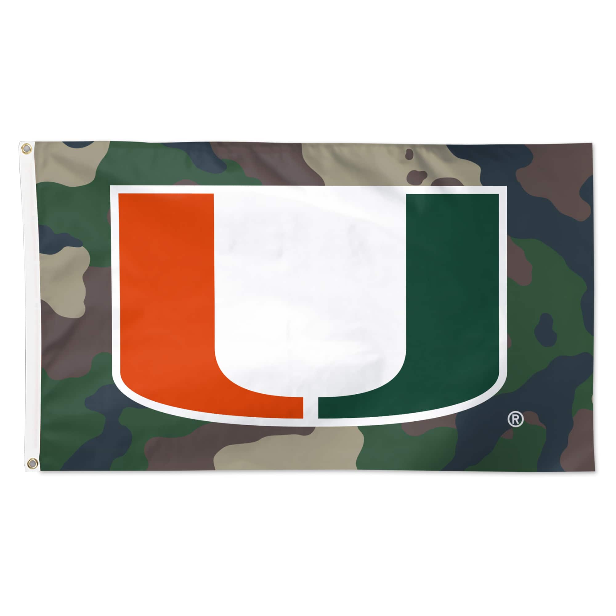 Photos - Other Decoration MiaMI WinCraft -  Hurricanes 3' x 5' Single-Sided Deluxe Camo Flag - Camouflage 4760260 