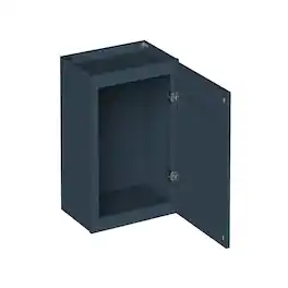 Boyel Living - 18-in W x 18-in H x 12-in D Shaker RTA Kitchen Wall Cabinet with Soft-Close - Charcoal Blue