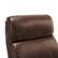 Alt View 11. La-Z-Boy - Modern Melrose Executive Office Chair with Brass Finish - Brown.
