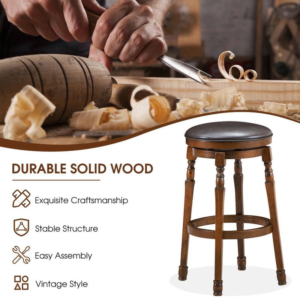 DURABLE SOLID WOOD  
Exquisite Craftsmanship  
Stable Structure  
Easy Assembly  
Vintage Style